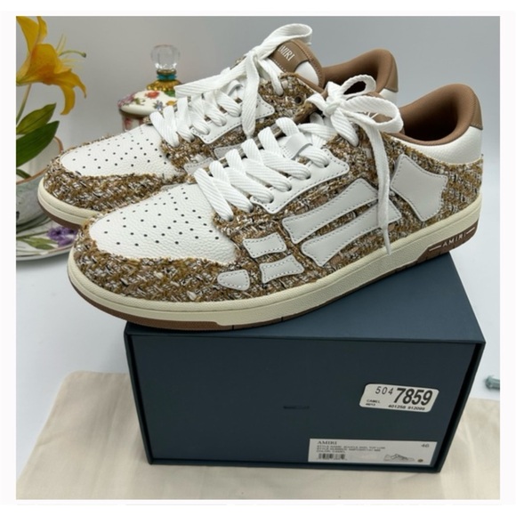 Amiri BOUCLE SKEL low top sneakers size 46 - Picture 6 of 7